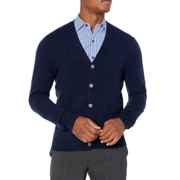 Buttoned Down Other - Buttoned Down 100% Cashmere Cardigan Sweater Midnight Navy Blue New